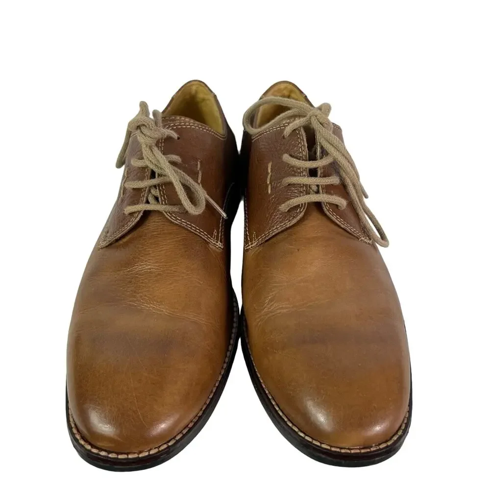 Sandro Moscolini Shoe Mens 9 Brown Oxford Leather Toe Cap Lace up